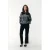 Colourful Rebel straight regular waist broek zwart met glitter