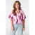 MS Mode top Plus Size met print – roze