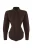 TRENDYOLMİLLA Dames Bruin Effen Lang Getailleerd Overhemden