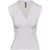 Witte mouwloze jersey top met V-hals – stretchstof