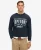 Superdry Mannen Machined Goods Workwear Sweatshirt met Ronde Hals Blauw