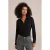 WE Fashion blouse van polyester zwart
