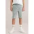 WE Fashion slim chino short grijsblauw