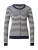 PIECES Gebreid vest ‘PCNora’  lichtbeige / marine