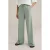 WE Fashion straight regular waist broek lichtgroen