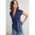TRENDYOLMİLLA Dames Donkerblauw Effen Kort Regular fit Blouses