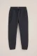 WE Fashion – Jongens jogginbroek met structuur – Tapered – Donkergrijs – Katoen –
