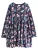 Next Jurk  navy / turquoise / rosa / wit