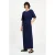 POM Amsterdam midi jurk donkerblauw