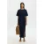 SELECTED FEMME jersey maxi jurk donkerblauw