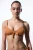 Effen Gebreide Bralette Bikini Top Met Ribbons Detail