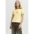 JJXX T-shirt met hartjes lichtgeel