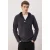 TRENDYOL MAN Heren Grijs Effen Lang Regular fit Sweatshirts