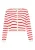 usha Vest Dames GEBROKEN WITTE RODE STREPEN