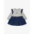 Diesel Meisjes jurk dimbob grey melange