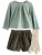 Next Set  lichtbeige / groen / olijfgroen / jade groen