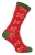 Mr Heron – 3 paar Herensokken Gingerbread Mannen Bamboesokken – Kerstcadeau – Gingerbread Men (Dark Red)