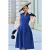 Topvintage exclusive ~ Scarlet pencil jurk met overrok in koningsblauw