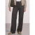 High Waist Straight Leg broek met ruitpatroon