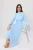 Trendyol Modest Dames Blauw Effen Maxi Lang Stijlvol/Avond Recht Modest Jurken