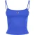 Champion Dames-tanktop met smalle spaghettibandjes van een katoenmix (Blauw)