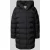 Calvin Klein Womenswear Glanzende gewatteerde lange jas met capuchon