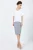 Top met korte mouw en V-hals met biesdetail