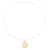 Orphelia ‘Fiore’ Dames 925 Sterling Zilveren Ketting met Hanger – Roze ZH-7079/1