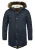 INDICODE JEANS Winterparka ‘IDPulsoor’  navy / bruin gemêleerd