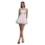 Mini T-shirt jurk met blinkende rug en organza strik voor dames Goddiva