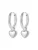 Hey Happiness Oorbellen ‘Heart Beat’  zilver