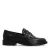 Manfield leren loafers met studs zwart