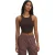Under Armour UA Rival geribbeld slim fit tanktop voor dames (Bruin)