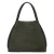 Manfield suede shopper groen