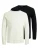 JACK & JONES Trui ‘Hill’  zwart gemêleerd