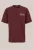 WE Fashion – Heren relaxed fit T-shirt met embroidery – Relaxed Fit – Bordeauxrood – Katoen –