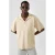 QS – male – Relaxed poloshirt met linnen