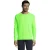 SOLS Heren Sport T-shirt met lange mouwen (Neon Groen)
