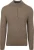 Suitable Half Zip Trui Patch Taupe