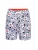 Daniel Hills Zwemshorts  navy / bloedrood / wit