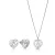 Orphelia ‘Euphoria’ Dames 925 Sterling Zilveren Set: Ketting-Hanger + Oorbellen – Zilver SET-7522