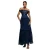 Rok met volant en festons in breigoed dames Goddiva Bardot Maxi