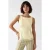 Mouwloze Poplin Blouse met Striklijn