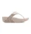 FitFlop Lulu Multi-Tonal Glitter Toe-Post Sandals Dames Slippers – Metallic Beige/Silver