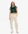 Essential Logo Joggingbroek met Boorden Beige