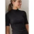 Shirt met col in geribbelde structuur