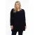 YOEK tuniek DOLCE van travelstof donkerblauw