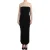 Cavalli Zwarte strapless maxi-jurk