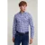 River Woods Custom Fit Checked Shirt In Blue/white