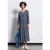 Street One Dames Gedessineerde midi-jurk in Blauw
